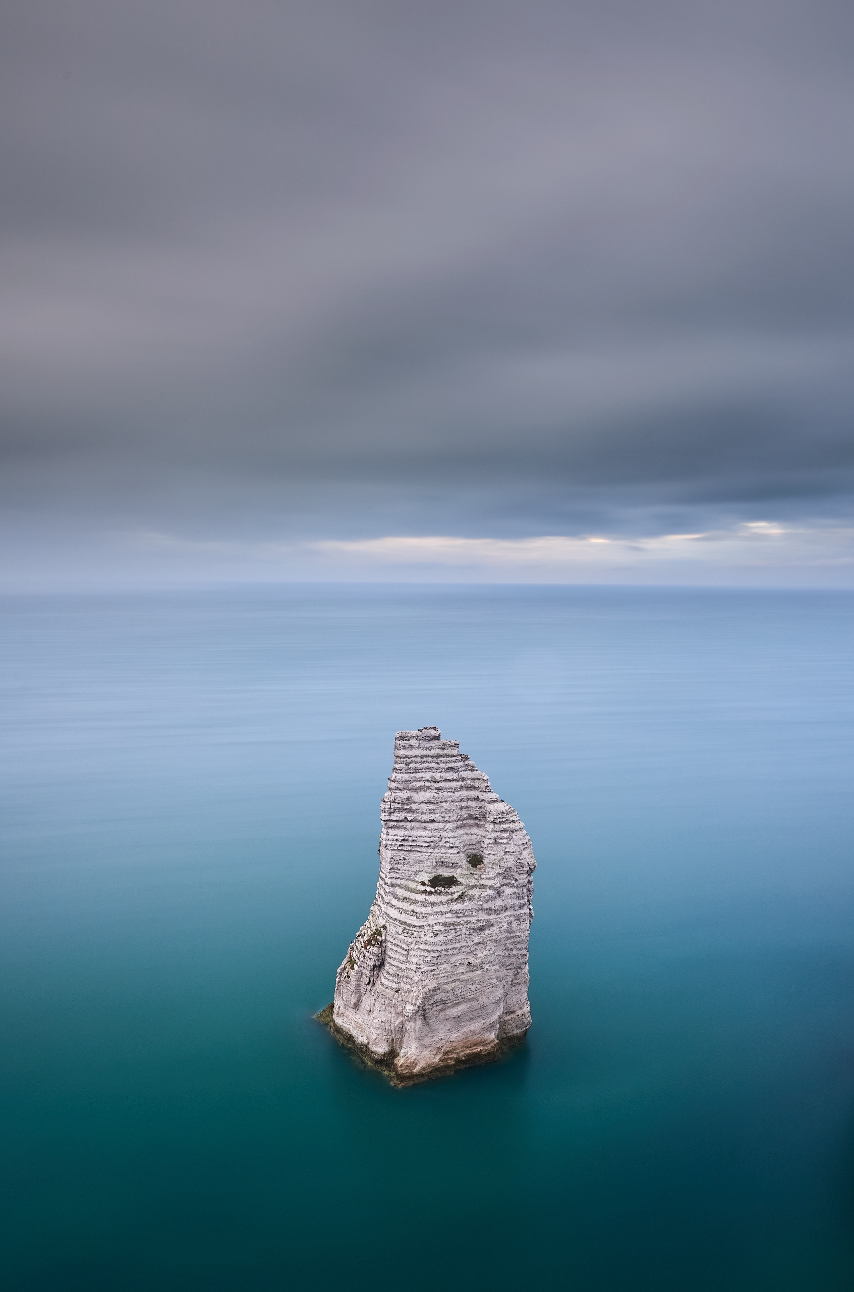 View from the cliffs of Étretat