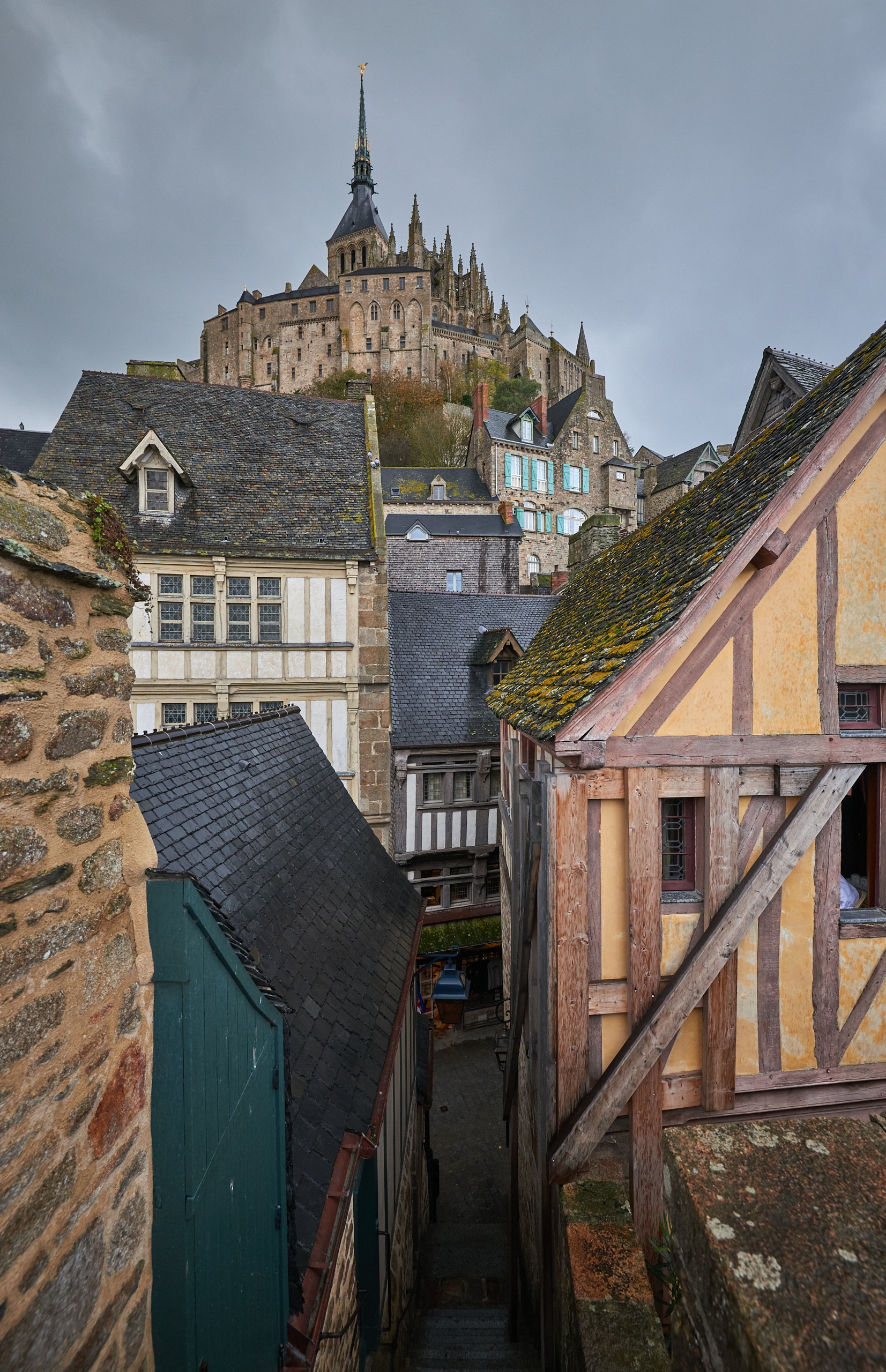 Mont Saint-Michel at sunrise